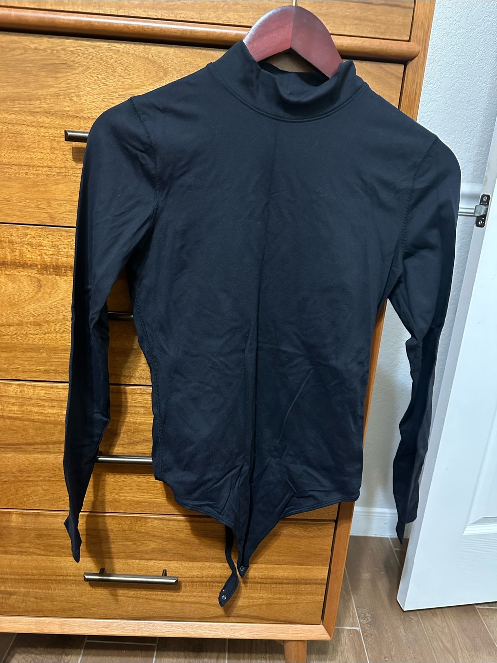 Abercrombie & Fitch Black Long-Sleeve Turtleneck Bodysuit